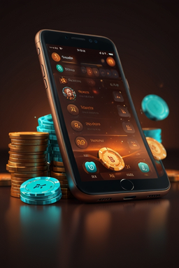 Gangstasino casino app on smartphone